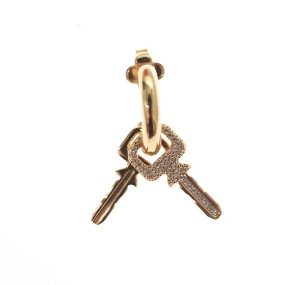 LOUIS VUITTON Earrings LV Padlock Earring metal Gold - Picture 2 of 10